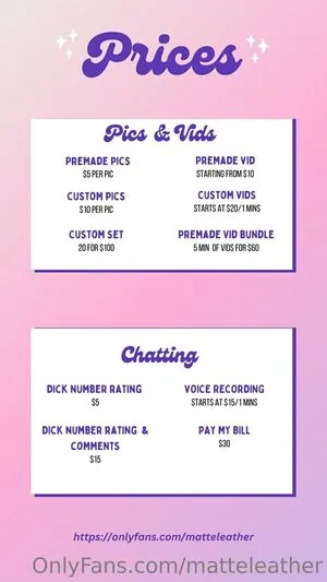 matteleather content